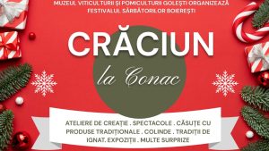 ”Crăciun la conac”, la Muzeul Viticulturii şi Pomiculturii de la Goleşti