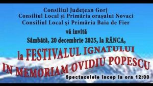 Gorj: La Rânca are loc Festivalul Ignatului 2025