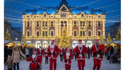 Evenimentul caritabil „Crosul lui Moș Crăciun”, organizat la Satu Mare