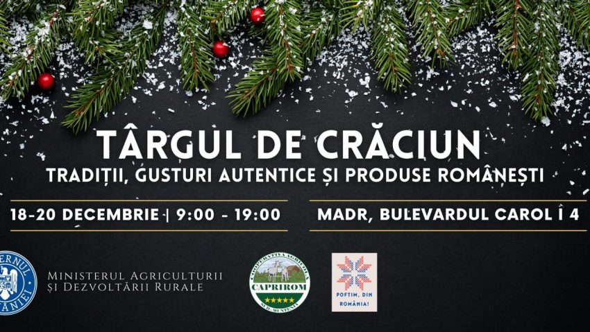 Târg de Crăciun, organizat în curtea Ministerului Agriculturii