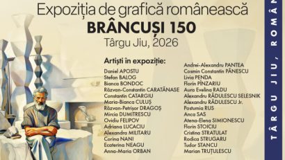 BRÂNCUȘI 150: Expoziție vernisată simultan la Târgu Jiu și în alte 20 de țări de pe 6 continente