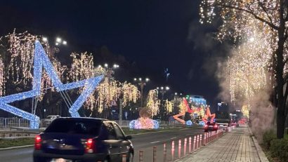 Iluminatul festiv din București rămâne aprins până pe 12 ianuarie