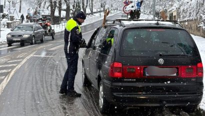 BRAȘOV-POIANA BRAȘOV. Recomandări din partea polițiștilor pentru șoferi