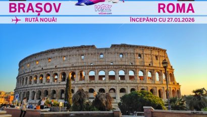Cerere record și zboruri suplimentare pe ruta Brașov – Roma