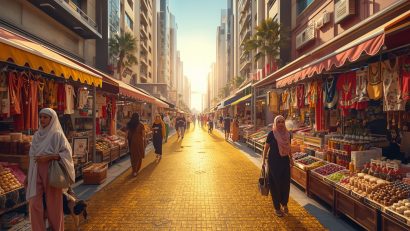 Dubai va avea prima stradă din lume pavată cu aur