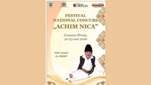 Festivalul Național Concurs „Achim Nica”, la Obreja, în luna mai