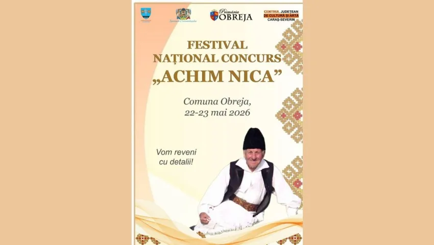 Festivalul Național Concurs „Achim Nica”, la Obreja, în luna mai