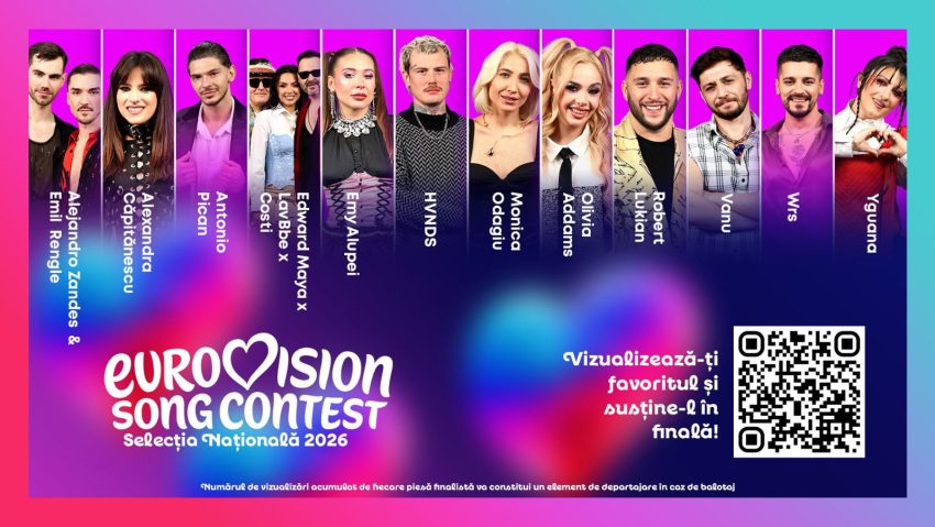 „Eurovision ești tu!” – Toți cei 12 finaliști ai Selecției Naționale, în podcast la București FM