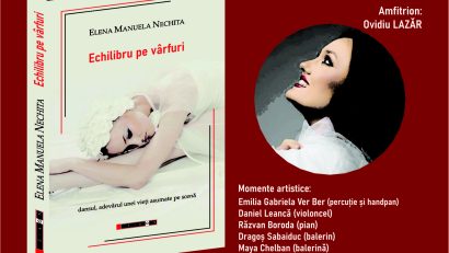 Balerină a Operei ieșene își lansează în premieră la Iași cartea „Echilibru pe vârfuri”