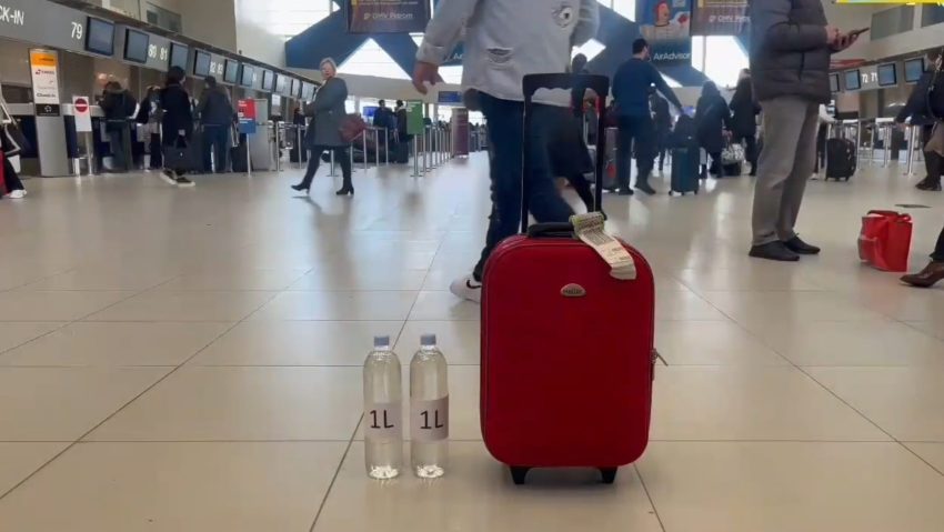 Pasagerii care pleacă de pe aeroporturile din București pot lua 2 litri de lichide în bagajul de mână!