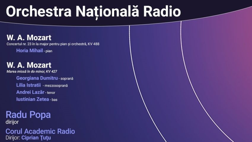 Concert de Paște la Sala Radio: Marea missă de Mozart