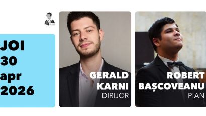 Pianistul craiovean Robert Bașcoveanu revine pe scena Filarmonicii de Stat din Sibiu