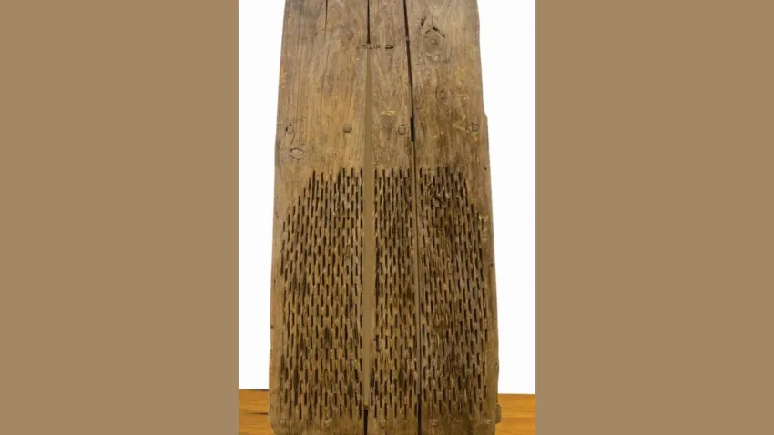 Sania de treierat, exponatul săptămânii la Muzeul de Artă Populară Constanța