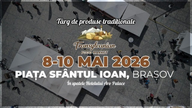 ”Transylvanian Food Market”, în weekend, în Piața Sf. Ioan din Brașov