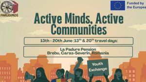 Tineri din România, invitați la Youth Exchange „Active Minds, Active Communities”