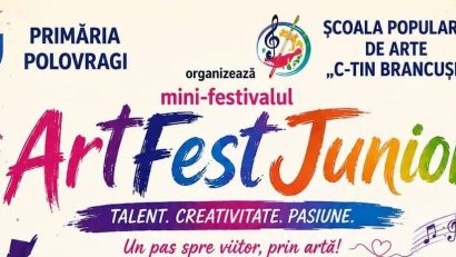 GORJ: Primăria Polovragi organizează mini-festivalul „ArtFestJunior”