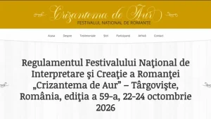 Încep preselecțiile pentru Festivalului Naţional de Interpretare şi Creaţie a Romanţei „Crizantema de Aur”