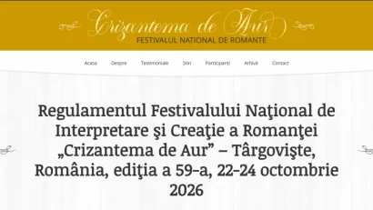 Încep preselecțiile pentru Festivalului Naţional de Interpretare şi Creaţie a Romanţei „Crizantema de Aur”