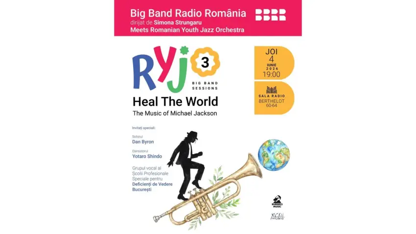 Concertul extraordinar „Heal the World – The Music of Michael Jackson”, pe 4 iunie, la Sala Radio