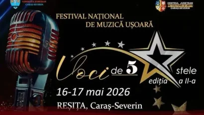 Festivalul concurs „Voci de 5 stele” revine la Reșița