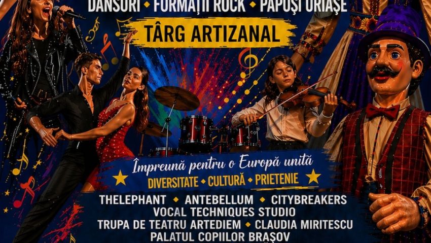 BRAȘOV: ”Ziua Europei” va fi sărbătorită în Piața Sfatului