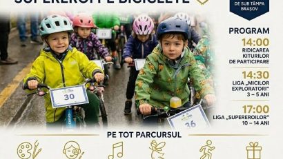 BRAȘOV: Copiii pot deveni supereroi la Bike4Kids, pe Aleea de sub Tâmpa