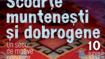 BUZĂU: ‘Scoarțe muntenești și dobrogene. Un secol de motive populare’, la Muzeul Județean