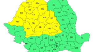COD GALBEN de vreme instabilă în majoritatea regiunilor, marți și miercuri