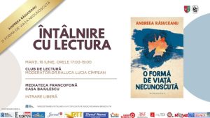 BRAȘOV: Clubul de lectură de la Casa Baiulescu revine cu romanul Andreei Răsuceanu