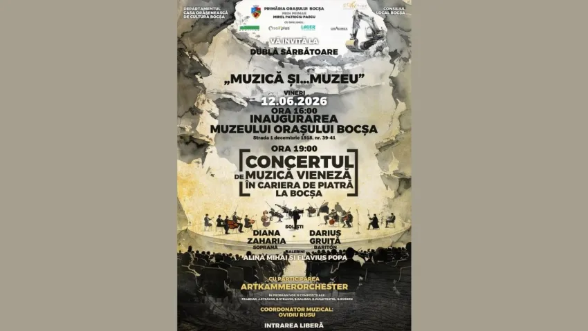 Muzeul Orașului Bocșa se inaugurează pe 12 iunie 2026