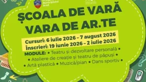 Școala de vară „Vara de AR.TE” revine la Arad