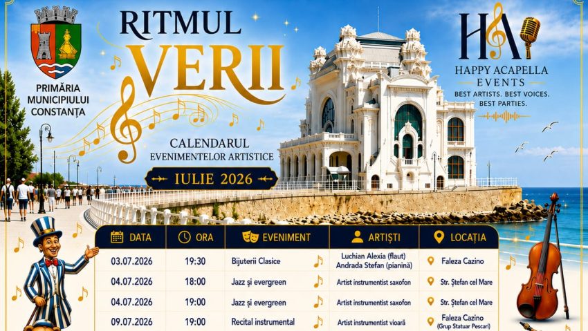 „Ritmul Verii” aduce muzica și spectacolele pe străzile Constanței