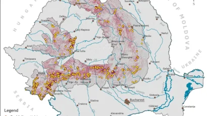 Prima hartă a zonelor cu risc de căderi de roci din România