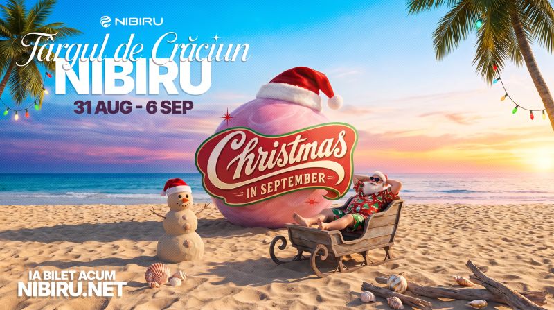 NIBIRU aduce primul „Christmas in September” pe litoralul românesc și prelungește vara până pe 6 septembrie