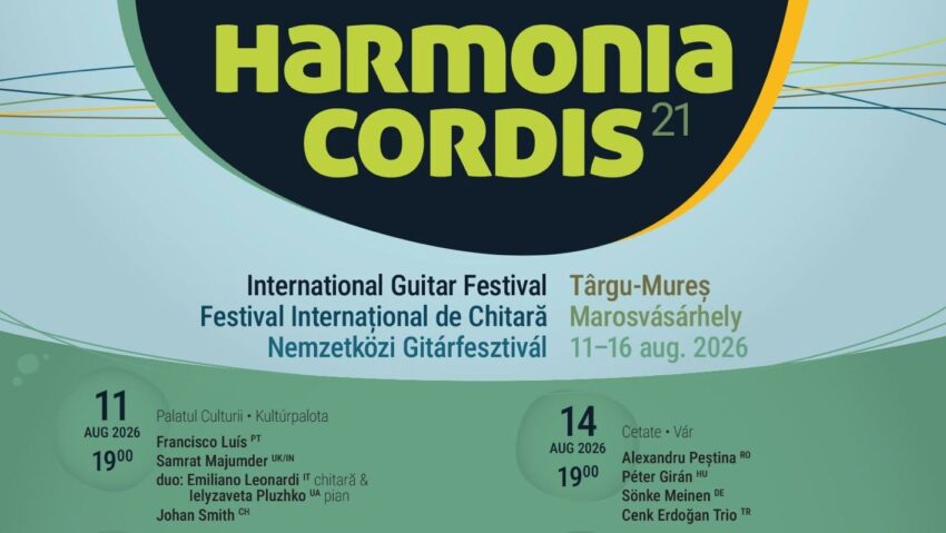 La Târgu Mureș începe o nouă ediție a festivalului Internațional de Chitară