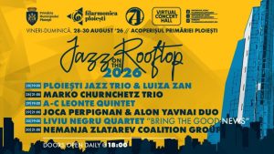 Concerte și expoziții de artă pe acoperișul Primăriei Ploiești, la Jazz on the Rooftop