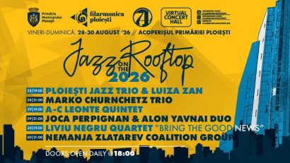 Concerte și expoziții de artă pe acoperișul Primăriei Ploiești, la Jazz on the Rooftop