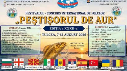 TULCEA: Începe cea de-a XXXII-a ediție a Festivalului „Peștișorul de Aur”
