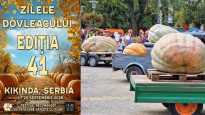 Zilele Dovleacului de la Kikinda 2026, în perioada 17 – 20 septembrie