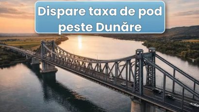 Taxa de pod peste Dunăre va fi eliminată