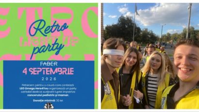 Leo Omega Here 4You organizează un „Retro Party” caritabil, la Timișoara