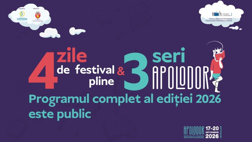 Patru zile de festival pline și trei Seri APOLODOR. Programul complet al ediției 2026
