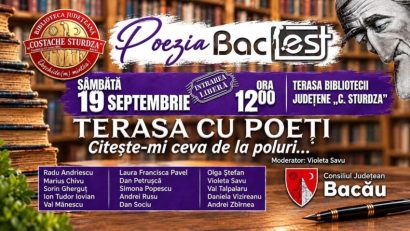 BACĂU: „Terasa cu Poeți”, la Bac-Fest 2026