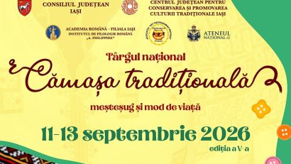 În Grădina Palas Iași va avea loc cea de a V-a ediție a Târgului național „Cămașa tradițională – meșteșug și mod de viață”