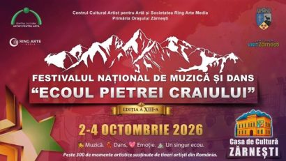 Festivalul Național de Muzică și Dans “Ecoul Pietrei Craiului”, între 2 și 4 octombrie, la Zărnești