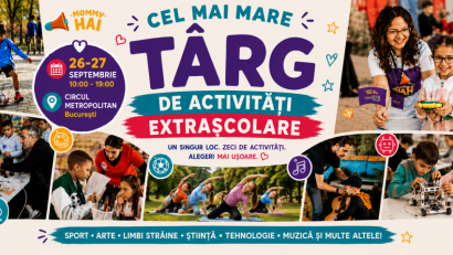 BUCUREȘTI: Târgul Mommy HAI îi invită pe copii să încerce activități extrașcolare înainte să aleagă