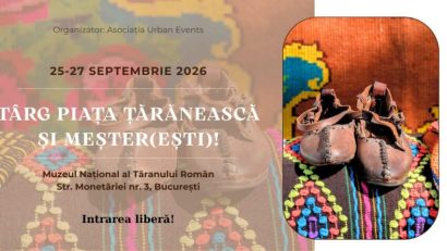 Târg de toamnă la Muzeul Național al Țăranului Român, între 25 și 27 septembrie
