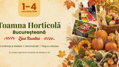 Toamna Horticolă Bucureșteană, între 1 și 4 octombrie, la USAMV