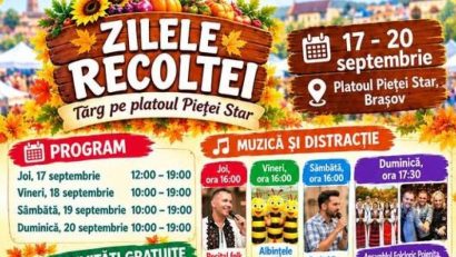 „Zilele Recoltei”, la Piața Star din Brașov