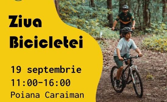 Ziua Bicicletei la Reșița: ateliere pentru copii în Poiana Caraiman, pe 19 septembrie